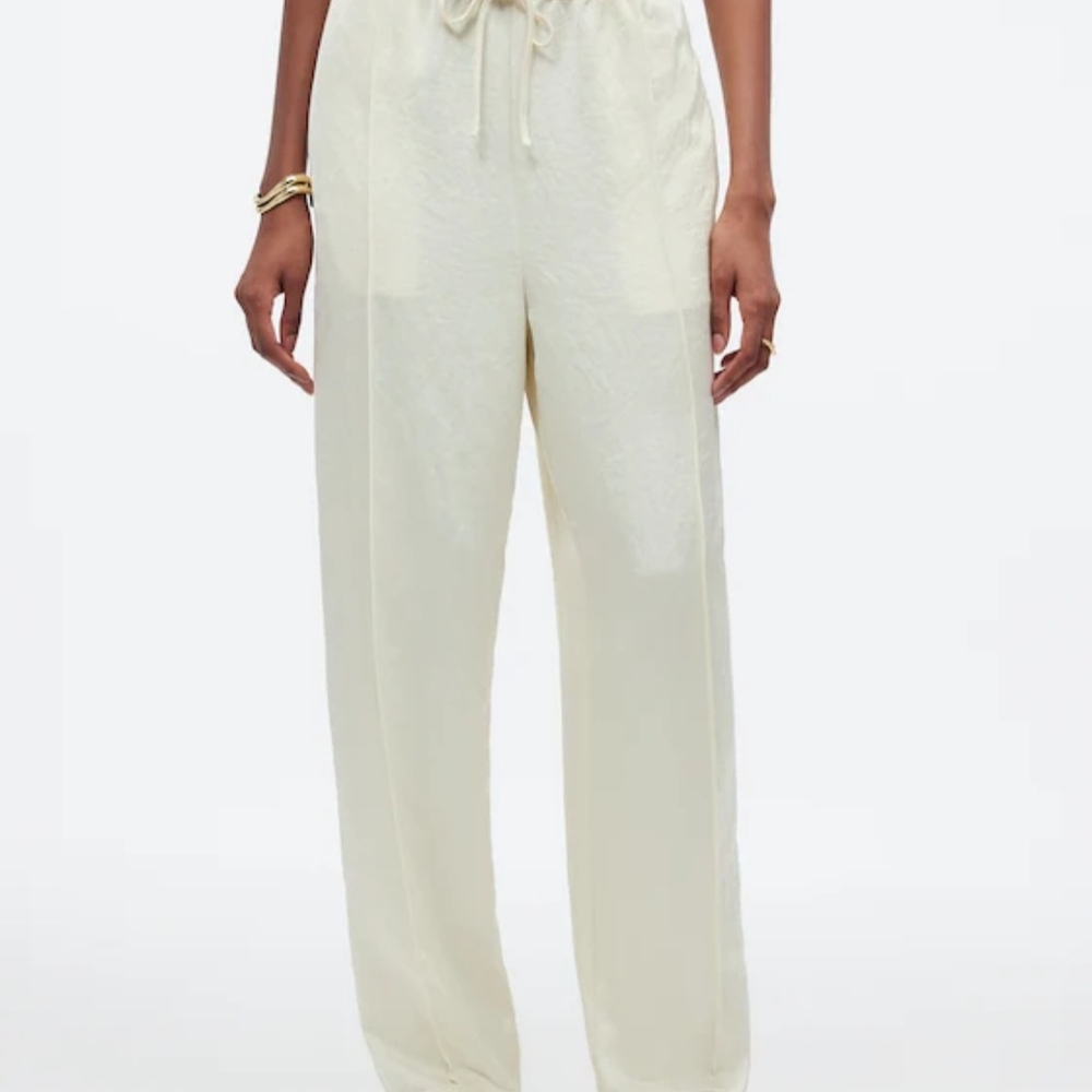 Pintucked Pull-On Pants